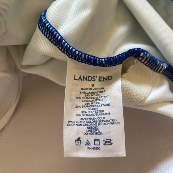 Land's End NWOT One Piece Swimsuit, size 6 - Picture 3 of 5